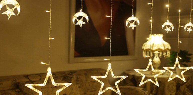 ریسه LED آویز ماه و ستاره ریسه LED آویز ماه و ستاره