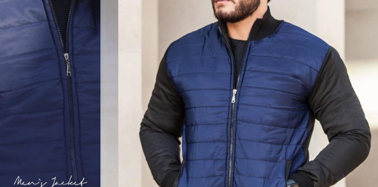 کاپشن مردانه مدل Parsin رنگ آبی 