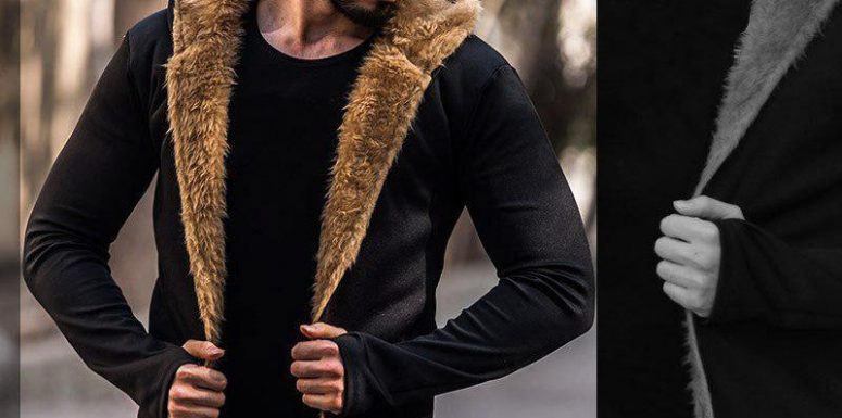 هودی مردانه مدل Fredly لبه خز 