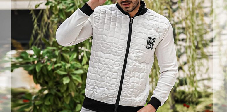 کاپشن مردانه Bako رنگ سفید 