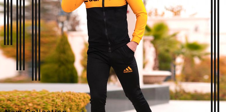 ست سویشرت و شلوار adidas مدل Himan زرد 