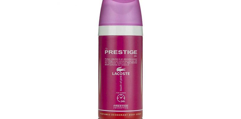 اسپری خوشبو کننده بدن زنانه پرستیژ مدل Lacoste Touch of Pink 
