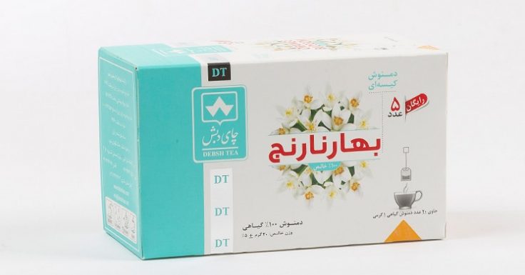 دمنوش کیسه ای دبش طعم بهارنارنج دمنوش کیسه ای دبش طعم بهارنارنج