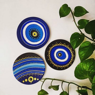 ست 3 عددی دیوارکوب سفالی کد 08