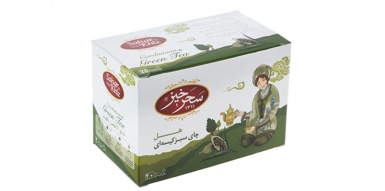 چای سبز کیسه‌ای هل سحرخیز 