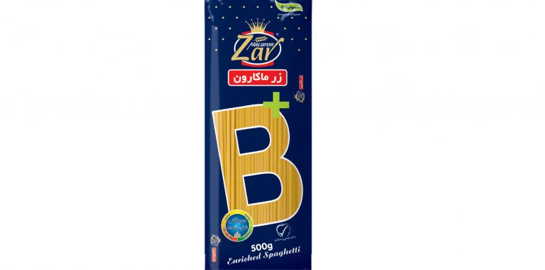 اسپاگتی قطر 1.5 حاوی ویتامین B زر ماکارون اسپاگتی قطر 1.5 حاوی ویتامین B زر ماکارون