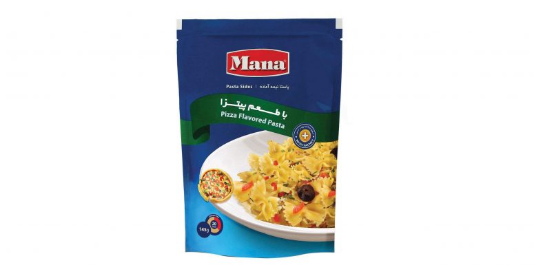 پاستا نیمه آماده با طعم پیتزا مانا 