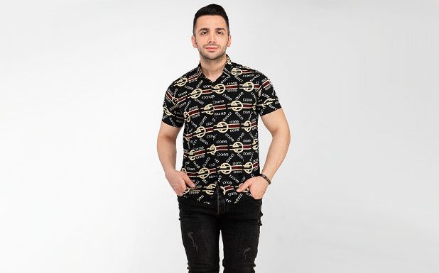 پیراهن مردانه Gucci طرحدار 
