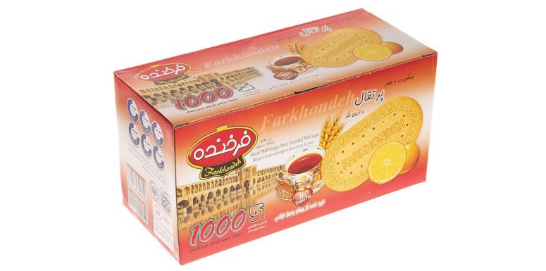 بیسکوییت فرخنده با طعم پرتقال بیسکوییت فرخنده با طعم پرتقال