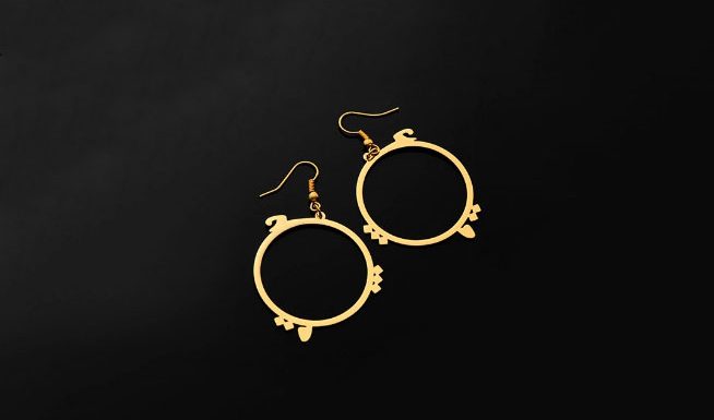 گوشواره مدل دایره عشق 