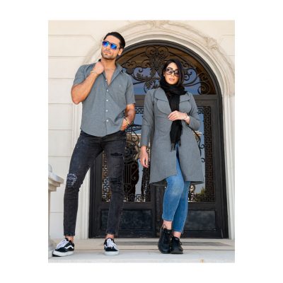 ست دونفره Polo آستین کوتاه طوسی