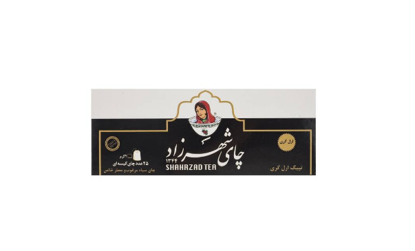چای کیسه ای شهرزاد مدل Earl Grey بسته 25 عددی 