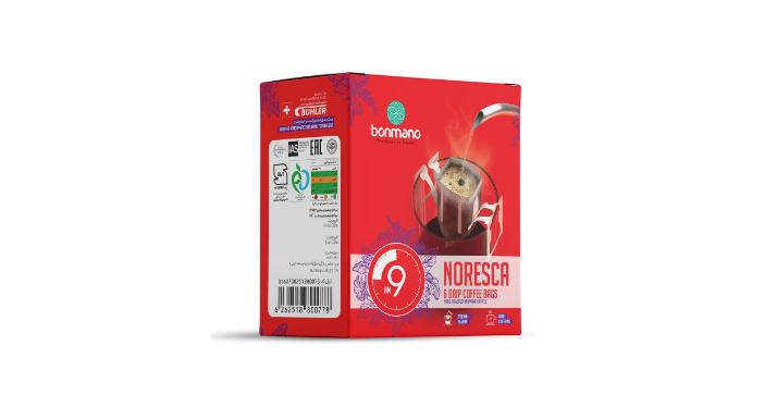 قهوه نورسکا بن مانو مدل 9AM بسته 6 عددی 