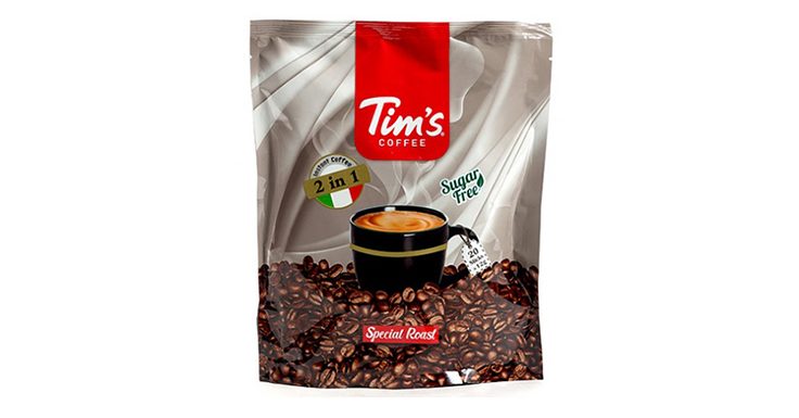 قهوه فوری بدون شکر Tims بسته 20 عددی 
