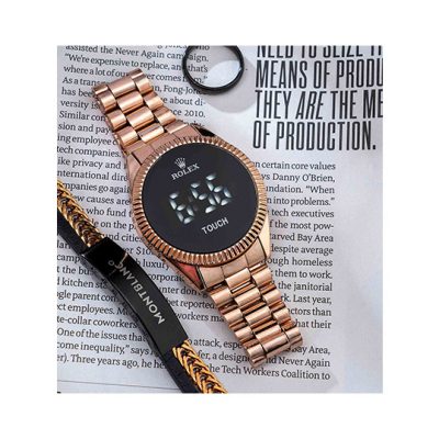 ساعت مچی مردانه دیجیتال Rolex رزگلد