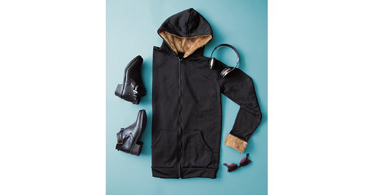 سویشرت زنانه کلاه خز کرمی سویشرت زنانه کلاه خز کرمی