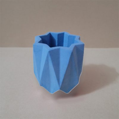 گلدان بتنی دکوری طرح ستاره – آبی