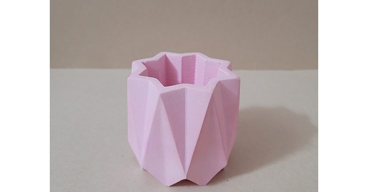 گلدان بتنی دکوری طرح ستاره – صورتی گلدان بتنی دکوری طرح ستاره – صورتی